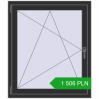 Pricing Tilt-and-Turn 900x1050 mm REHAU OPTIMUM EURO-DESIGN 70 ANTHRACITE_GREY_GLATT two-sided. Price: 1 506.38 PLN