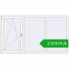 Pricing Tilt-and-Turn 2160x1220 mm REHAU ENERGY-SAVING SYNEGO MD RAL 9016 Traffic white two-sided. Price: 2 519.44 PLN