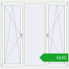 Pricing Tilt-and-Turn 1830x1800 mm REHAU ENERGY-SAVING SYNEGO MD RAL 9016 Traffic white two-sided. Price: 629,91 €