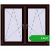 Ustalenie cen Okna skrzydłowe 1200x1010 mm REHAU ENERGY-SAVING SYNEGO MD CHOCOLATE_BROWN dwustronny. Cena: 459,98 €