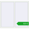 Ustalenie cen Okna skrzydłowe 1600x1500 mm KORSA ALU STANDARD 72. Cena: 819,85 €