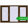 Pricing Tilt-and-Turn 1600x1000 mm REHAU OPTIMUM EURO-DESIGN 70 DARK_OAK two-sided. Price: 2 490.46 PLN