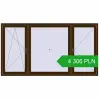 Pricing Tilt-and-Turn 2400x1300 mm REHAU OPTIMUM EURO-DESIGN 70 DARK_OAK two-sided. Price: 4 306.23 PLN