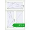 Pricing Tilt-and-Turn 1000x1500 mm REHAU OPTIMUM EURO-DESIGN 70 RAL 9016 Traffic white two-sided. Price: 1707,22 zł