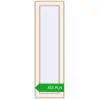 Pricing Tilt-and-Turn 300x1000 mm REHAU OPTIMUM EURO-DESIGN 70 CREAME_WHITE_50L-2 two-sided. Price: 353.13 PLN