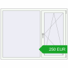 Pricing Tilt-and-Turn 1650x1250 mm REHAU OPTIMUM EURO-DESIGN 70 RAL 9016 Traffic white two-sided. Price: 250 EUR