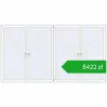 Pricing Tilt-and-Turn 4200x2300 mm REHAU OPTIMUM EURO-DESIGN 70 RAL 9016 Traffic white two-sided. Price: 8421,70 zł