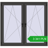 Pricing Tilt-and-Turn 1500x1400 mm REHAU ENERGY-SAVING SYNEGO MD BASALT_GREY two-sided. Price: 3 341.47 PLN