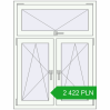 Pricing Tilt-and-Turn 1000x1300 mm REHAU OPTIMUM EURO-DESIGN 70 BLACK_BROWN external. Price: 2 422.12 PLN