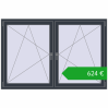 Pricing Tilt-and-Turn 1770x1175 mm REHAU ENERGY-SAVING SYNEGO MD ANTHRACITE_GREY_STRUKTURAL two-sided. Price: 623,60 €