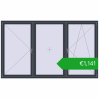 Ustalenie cen Okna skrzydłowe 2700x1600 mm REHAU ENERGY-SAVING SYNEGO MD ANTHRACITE_GREY_STRUKTURAL dwustronny. Cena: 1140,63 €