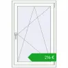 Pricing Tilt-and-Turn 800x1200 mm REHAU OPTIMUM EURO-DESIGN 70 RAL 9016 Traffic white two-sided. Price: 215,72 €