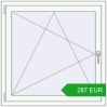 Pricing Tilt-and-Turn 1000x1000 mm REHAU ENERGY-SAVING SYNEGO MD RAL 9016 Traffic white two-sided. Price: 287.4 EUR