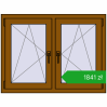 Pricing Tilt-and-Turn 1065x800 mm REHAU ENERGY-SAVING SYNEGO MD GOLDEN OAK two-sided. Price: 1841,26 zł