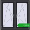 Ustalenie cen Okna skrzydłowe 1095x1100 mm REHAU ENERGY-SAVING SYNEGO MD BLACK_ULTI-MATT dwustronny. Cena: 2312,09 zł