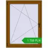 Pricing Tilt-and-Turn 1020x1350 mm REHAU OPTIMUM EURO-DESIGN 70 GOLDEN OAK two-sided. Price: 1 707.55 PLN