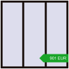 Pricing Tilt-and-Turn 1800x1800 mm REHAU ENERGY-SAVING SYNEGO MD BLACK_BROWN two-sided. Price: 901.05 EUR