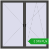 Pricing Tilt-and-Turn 2300x2300 mm REHAU ENERGY-SAVING SYNEGO MD BASALT_GREY two-sided. Price: 6 375.23 PLN