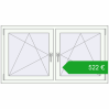Ustalenie cen Okna skrzydłowe 1420x770 mm KORSA BRILLANT DESIGN. Cena: 521,56 €