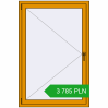 Pricing Tilt-and-Turn 1000x1500 mm ALU STANDARD 72 RAL 1006 Maize yellow two-sided. Price: 3 785.01 PLN