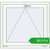 Pricing Tilt-and-Turn 865x815 mm REHAU ENERGY-SAVING SYNEGO MD RAL 9016 Traffic white two-sided. Price: 982.86 PLN