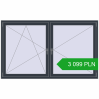 Pricing Tilt-and-Turn 2000x1200 mm REHAU OPTIMUM EURO-DESIGN 70 ANTHRACITE_GREY_STRUKTURAL two-sided. Price: 3 098.75 PLN
