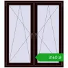 Pricing Tilt-and-Turn 1320x1490 mm REHAU ENERGY-SAVING SYNEGO MD CHOCOLATE_BROWN two-sided. Price: 3159,96 zł
