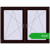 Ustalenie cen Okna skrzydłowe 1500x1115 mm REHAU ENERGY-SAVING SYNEGO MD CHOCOLATE_BROWN dwustronny. Cena: 540,65 €