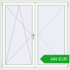 Pricing Tilt-and-Turn 1500x1500 mm REHAU OPTIMUM EURO-DESIGN 70 RAL 9016 Traffic white two-sided. Price: 493.82 EUR
