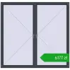 Ustalenie cen Okna skrzydłowe 2400x2300 mm REHAU OPTIMUM EURO-DESIGN 70 ANTHRACITE_GREY_STRUKTURAL dwustronny. Cena: 6177,31 zł