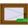 Ustalenie cen Okna skrzydłowe 720x550 mm REHAU OPTIMUM EURO-DESIGN 70 GOLDEN OAK dwustronny. Cena: 146,02 €