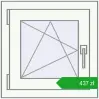 Pricing Tilt-and-Turn 500x500 mm REHAU OPTIMUM EURO-DESIGN 70 DARK_OAK external. Price: 437,10 zł