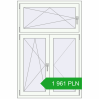 Pricing Tilt-and-Turn 1000x1500 mm REHAU OPTIMUM EURO-DESIGN 70 RAL 9016 Traffic white two-sided. Price: 1 961.46 PLN