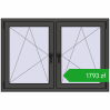 Pricing Tilt-and-Turn 1335x905 mm REHAU ENERGY-SAVING SYNEGO MD BASALT_GREY two-sided. Price: 1792,64 zł