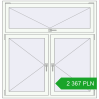 Pricing Tilt-and-Turn 1440x1480 mm REHAU OPTIMUM EURO-DESIGN 70 RAL 9016 Traffic white two-sided. Price: 2 366.91 PLN