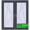 Ustalenie cen Okna skrzydłowe 1170x1280 mm REHAU ENERGY-SAVING SYNEGO MD ANTHRACITE_GREY_STRUKTURAL dwustronny. Cena: 2272,63 zł