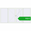 Pricing Tilt-and-Turn 2800x1400 mm REHAU ENERGY-SAVING SYNEGO MD RAL 9016 Traffic white two-sided. Price: 917,66 €