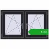 Ustalenie cen Okna skrzydłowe 1065x650 mm REHAU ENERGY-SAVING SYNEGO MD BLACK_ULTI-MATT dwustronny. Cena: 317,45 €