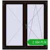 Pricing Tilt-and-Turn 1200x1300 mm REHAU OPTIMUM EURO-DESIGN 70 BLACK_BROWN two-sided. Price: 2 354.26 PLN