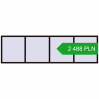 Pricing Tilt-and-Turn 3500x1000 mm REHAU OPTIMUM EURO-DESIGN 70 BLACK_BROWN two-sided. Price: 2 488.48 PLN