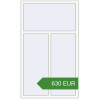 Pricing Tilt-and-Turn 1100x1860 mm KORSA BRILLANT DESIGN. Price: 630.43 EUR