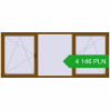 Pricing Tilt-and-Turn 3080x1290 mm REHAU OPTIMUM EURO-DESIGN 70 GOLDEN OAK two-sided. Price: 4 145.79 PLN