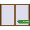 Ustalenie cen Okna skrzydłowe 1390x1050 mm KORSA OPTIMUM REHAU EURO 70. Cena: 502.77 EUR