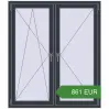 Pricing Tilt-and-Turn 1300x1500 mm KORSA OPTIMUM REHAU EURO 70. Price: 860.59 EUR