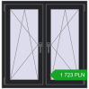 Pricing Tilt-and-Turn 1020x1040 mm REHAU ENERGY-SAVING SYNEGO MD BLACK_ULTI-MATT two-sided. Price: 1722,53 zł