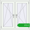 Pricing Tilt-and-Turn 1000x1000 mm REHAU OPTIMUM EURO-DESIGN 70 GOLDEN OAK external. Price: 370,43 €