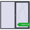 Pricing Tilt-and-Turn 1900x1800 mm REHAU OPTIMUM EURO-DESIGN 70 ANTHRACITE_GREY_STRUKTURAL two-sided. Price: 3 627.56 PLN