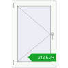 Pricing Tilt-and-Turn 800x1200 mm REHAU OPTIMUM EURO-DESIGN 70 RAL 9016 Traffic white two-sided. Price: 212.31 EUR