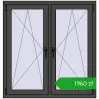 Pricing Tilt-and-Turn 1140x1190 mm REHAU ENERGY-SAVING SYNEGO MD BASALT_GREY two-sided. Price: 1960,36 zł