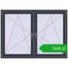 Pricing Tilt-and-Turn 1575x1145 mm REHAU ENERGY-SAVING SYNEGO MD ANTHRACITE_GREY_STRUKTURAL two-sided. Price: 2445,31 zł